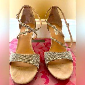 Chelsea & Violet rhinestone sandals Size 10